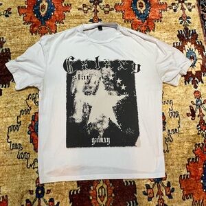 White romwe galaxy t-shirt size XL